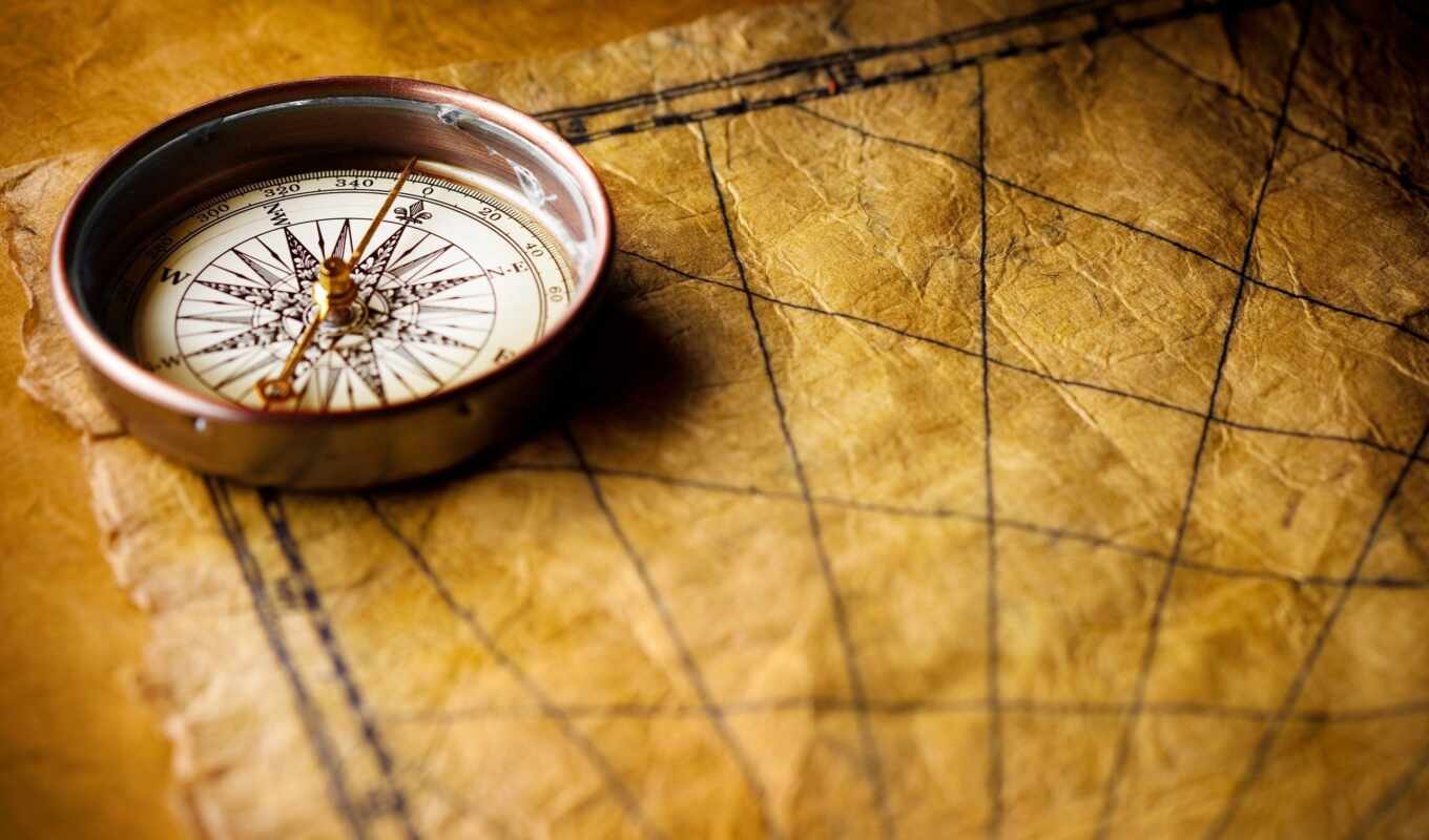 стиль, map, море, compass