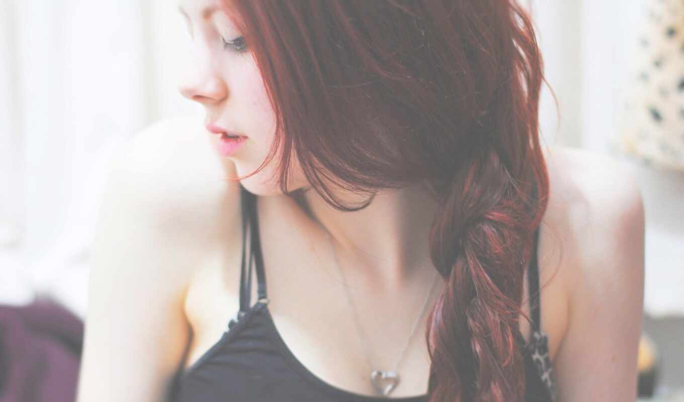 девушка, тема, redhead