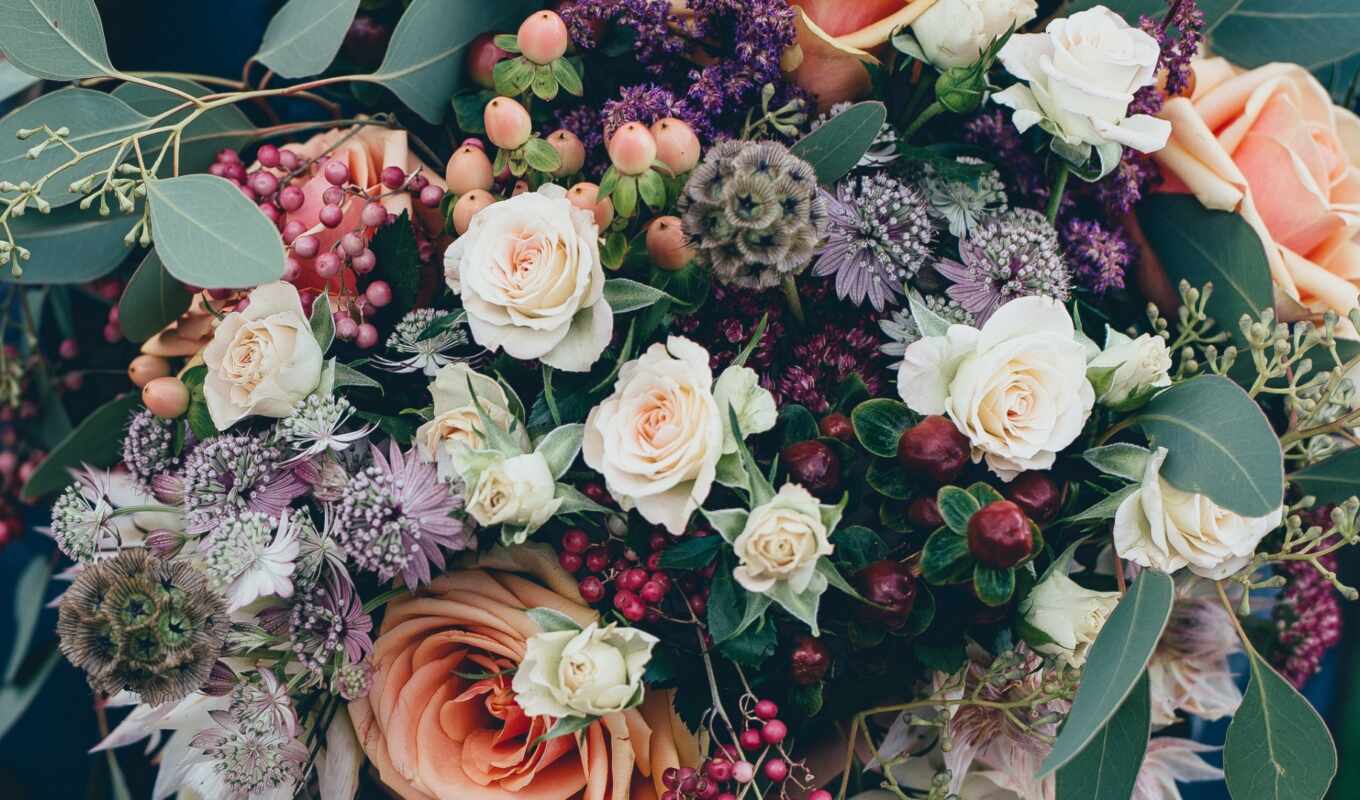 цветы, день, красивый, букет, bloom, бумага, доставка, флорист, wed, fotobuket
