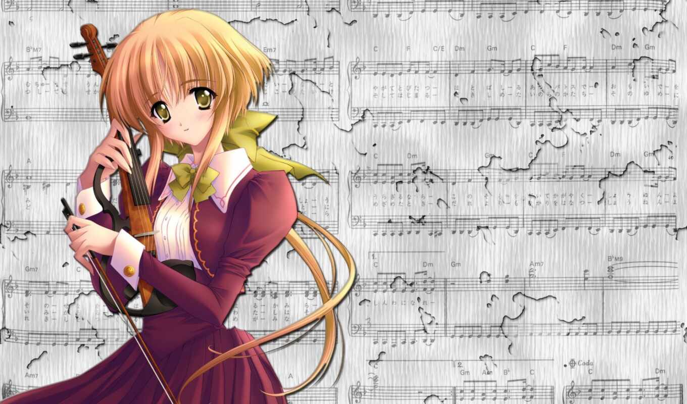 Музыкальная девочка аниме