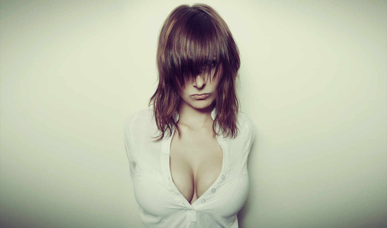 girl, sexy, hair, big, brunette, hot, print, boobs, poster, cleavage
