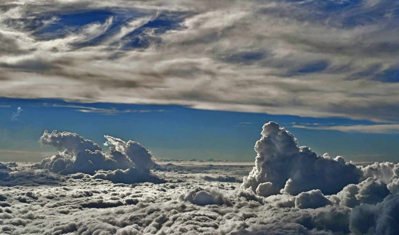 небо, облако, первую