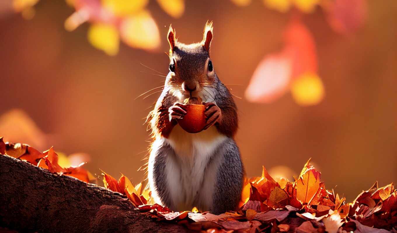 photo, vector, autumn, squirrels, picture, illustration, adobe, nut, free, ardilla, fore