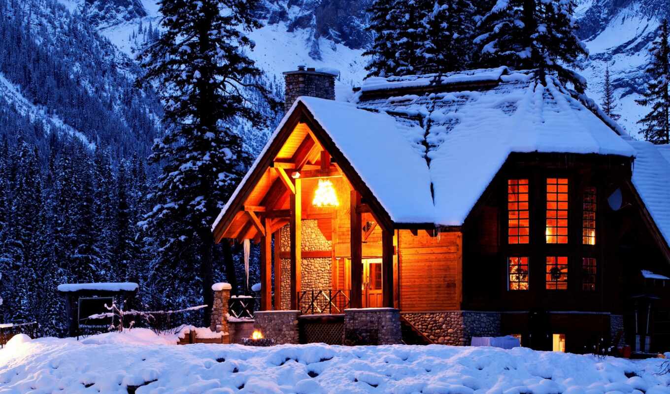 house, winter