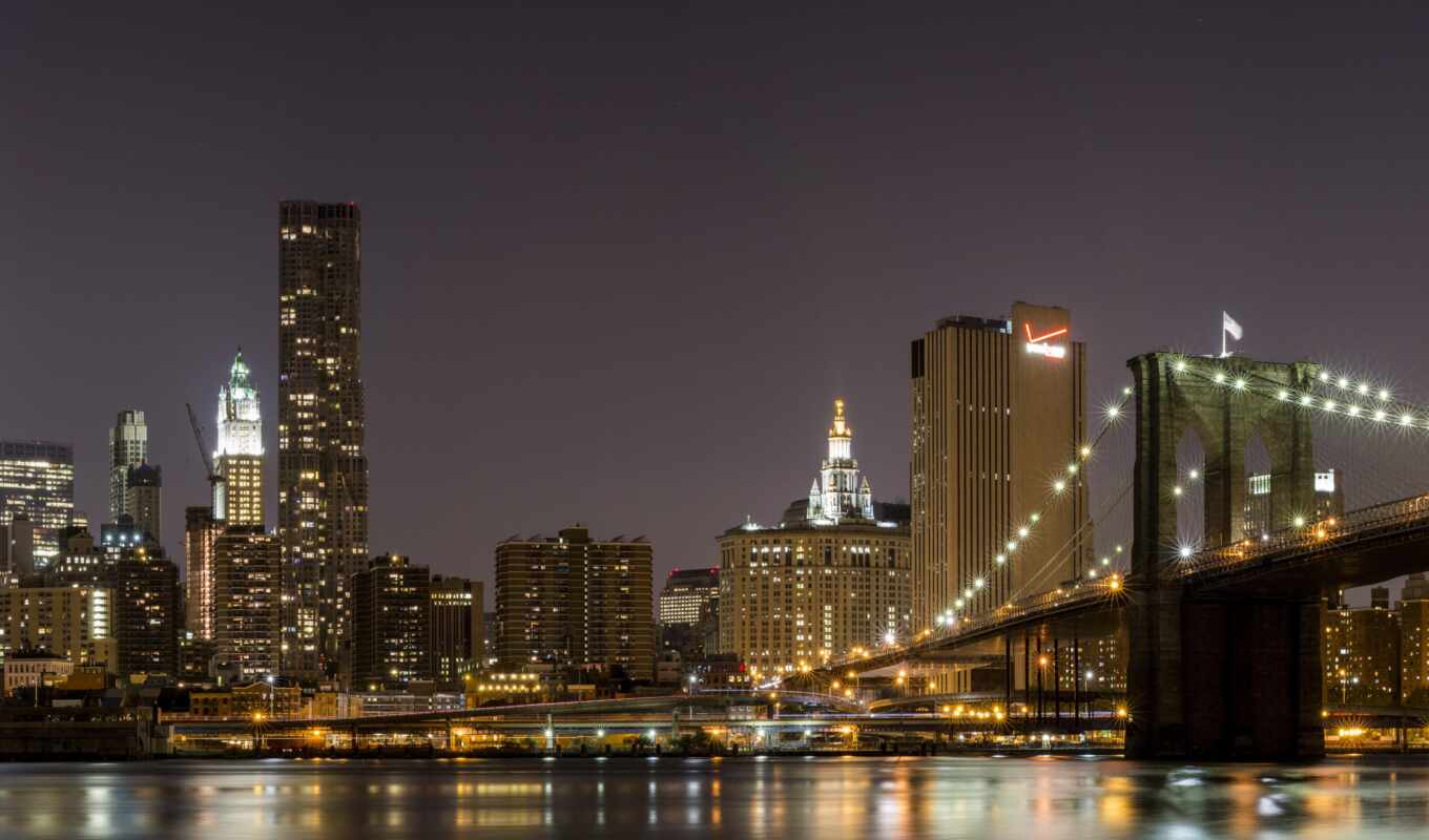 new, city, Bridge, york