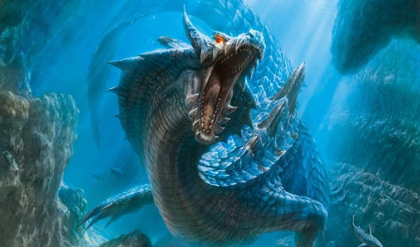 дракон, reply, underwater