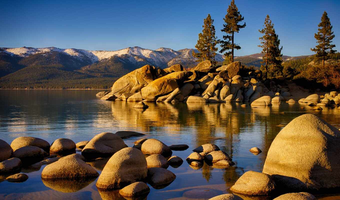lake, stone, nevada, sierra