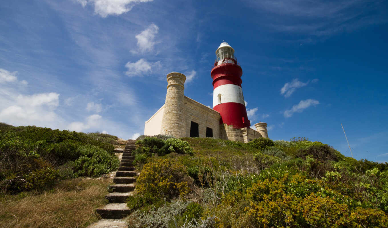 lighthouse, африка, south, cape, áfrica, agulhas