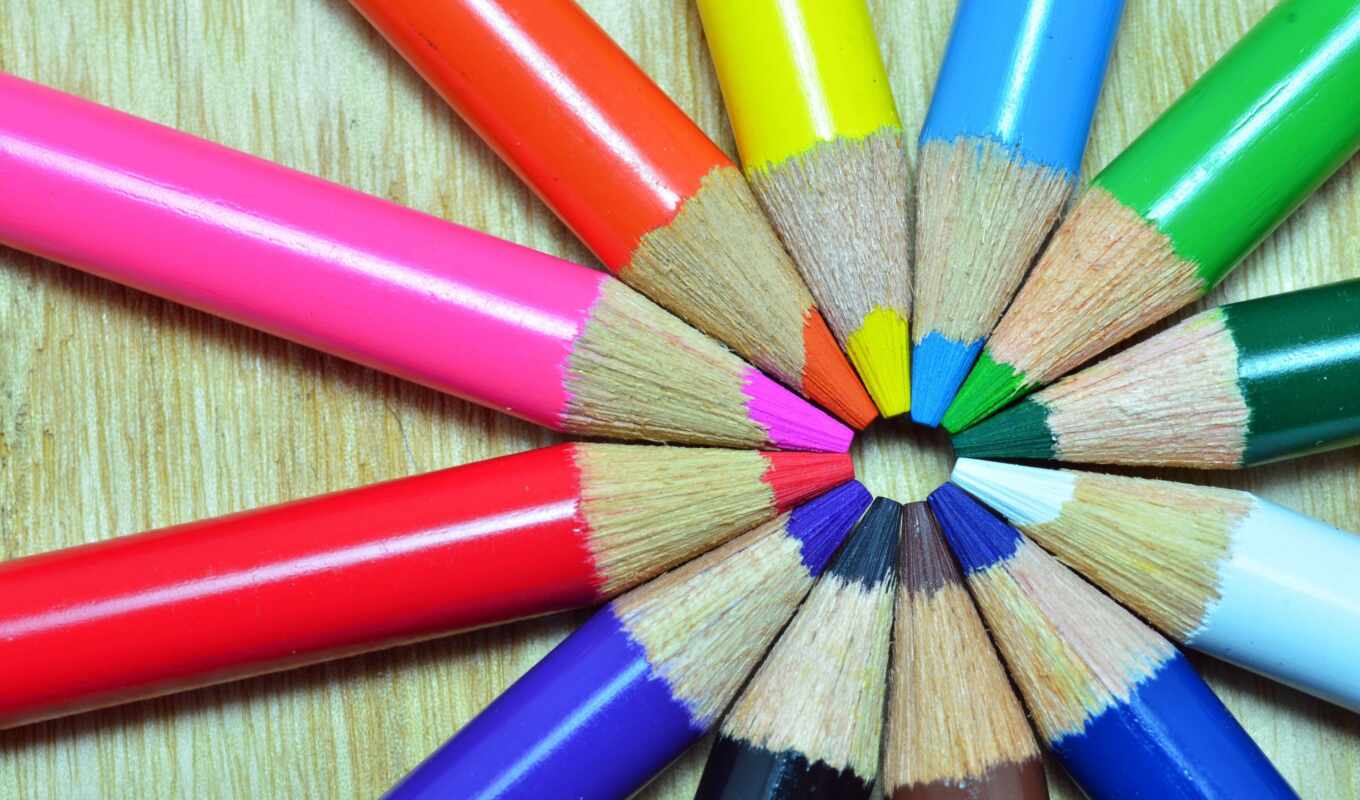 many, colorful, different, color, stylus, pencil, crayon