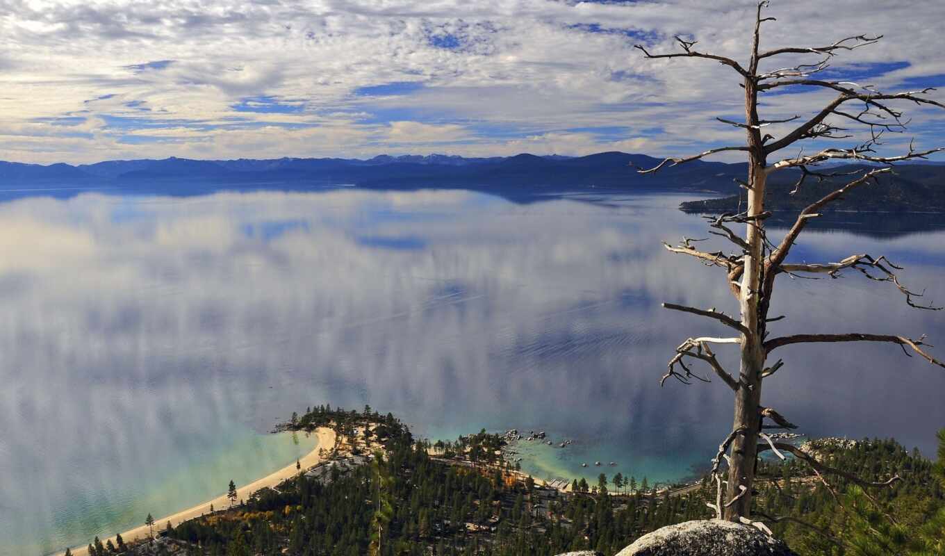 lake, landscapes-, you, rock, usa, surf, meditation, tahoe