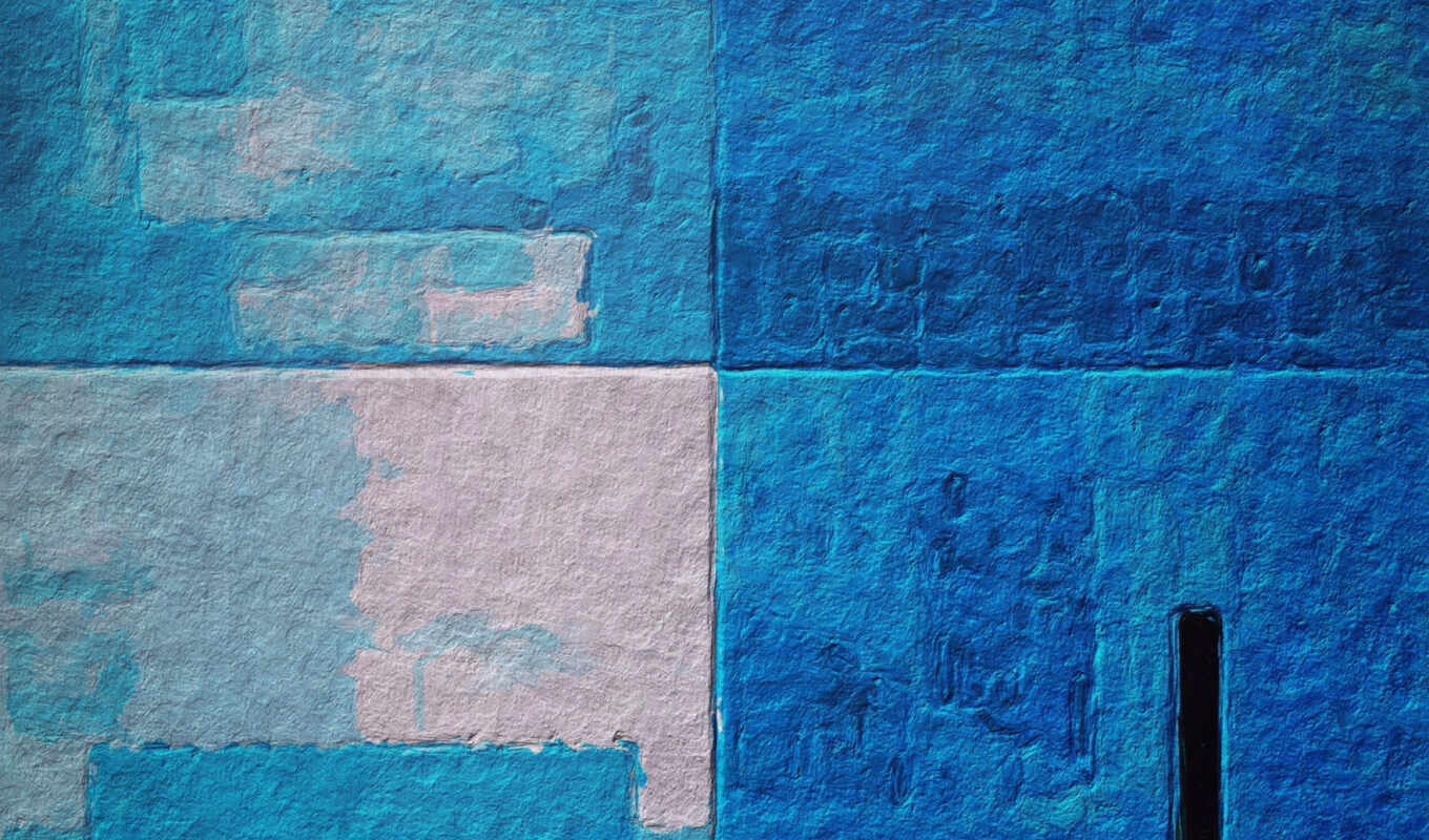 drop, wall, blue, texture, abstraction, rain, color, drawing, monotype