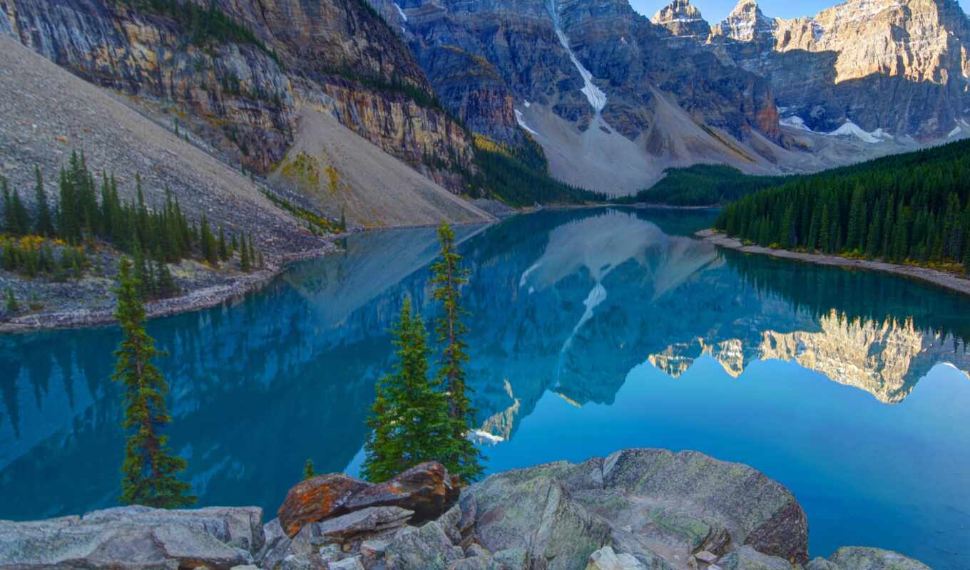 lake, Canada, park, national, banff
