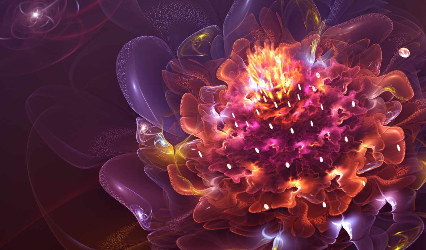 flowers, abstract, fractal