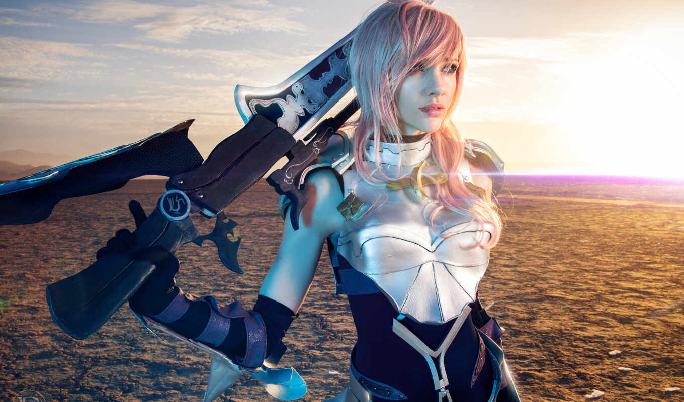 weapon, the driver, feathers, cosplay, lyz