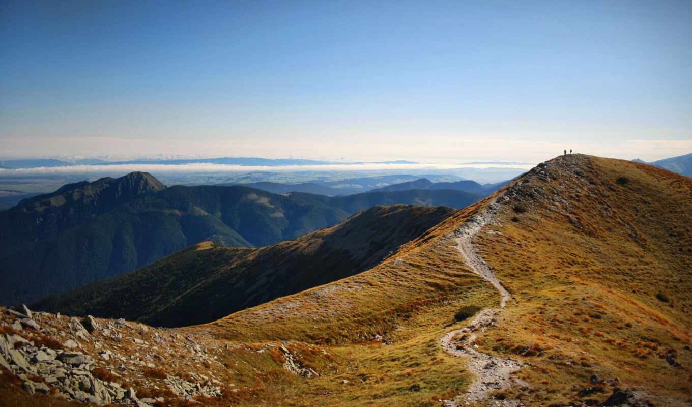 nature, people, mountains, path, track, mountains