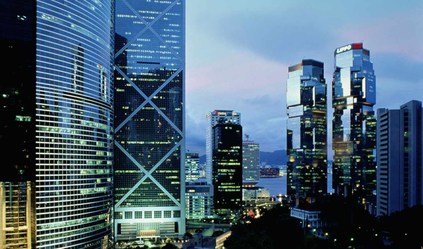 city, building, hong, big, megapolis, walls, glass, chinese woman, high - rise, excursion, megacities