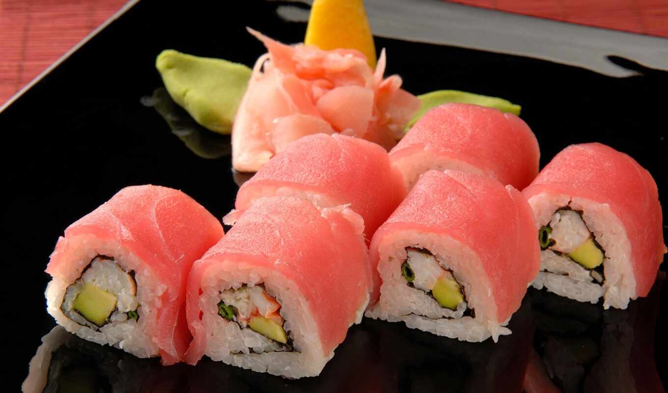 рыба, суши