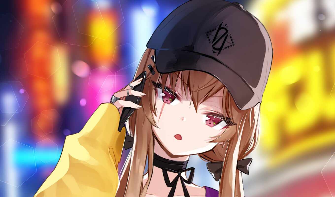шляпа, девушка, anime, frontline