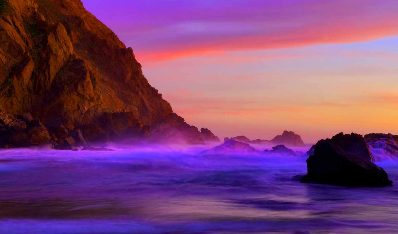 purple, beach, places, the whip, purple, california, pfayfer, pfayf