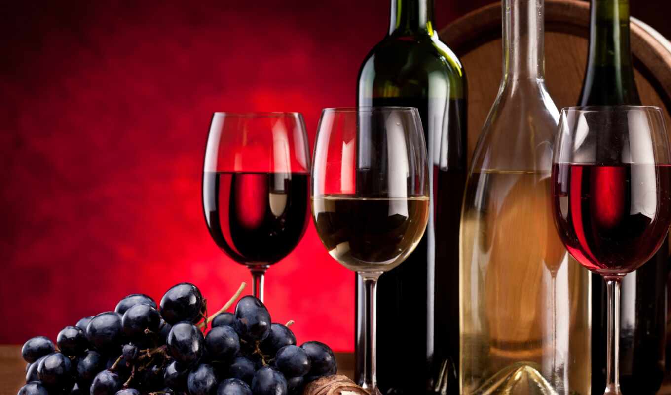 вино, красное, белое, использование, виноград, вред, бокалы