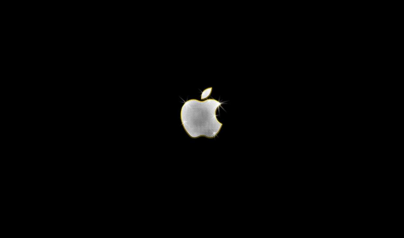 logo, black, apple, metal