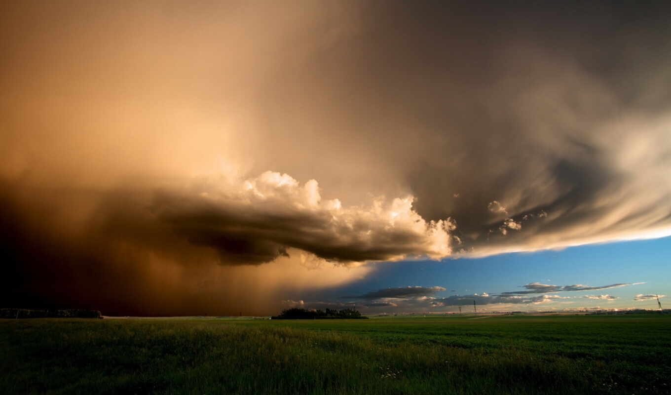 природа, небо, буря, облако