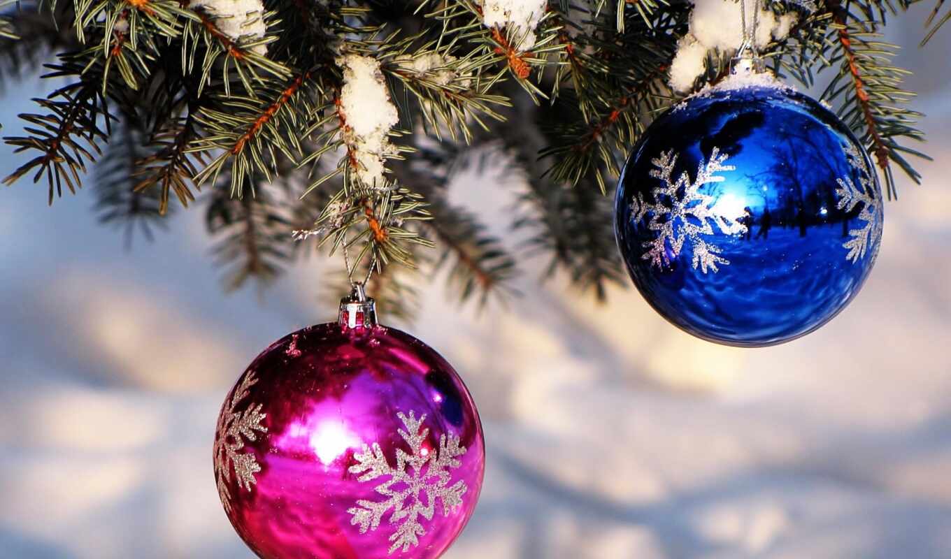 christmas, branch, мяч, decoration, toy, новый год, elochnyi