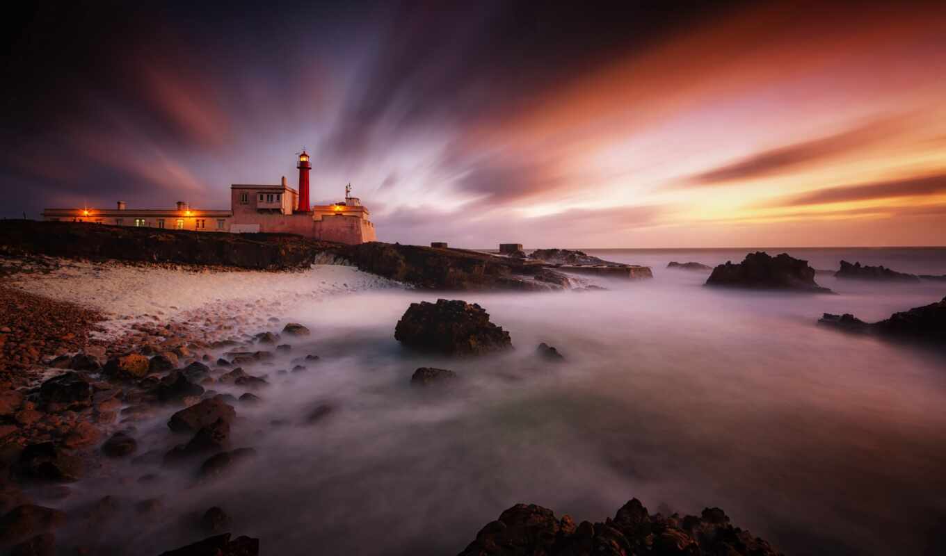 background, sun, sunset, lighthouse, help, portugal, hold, cascais, rasyi