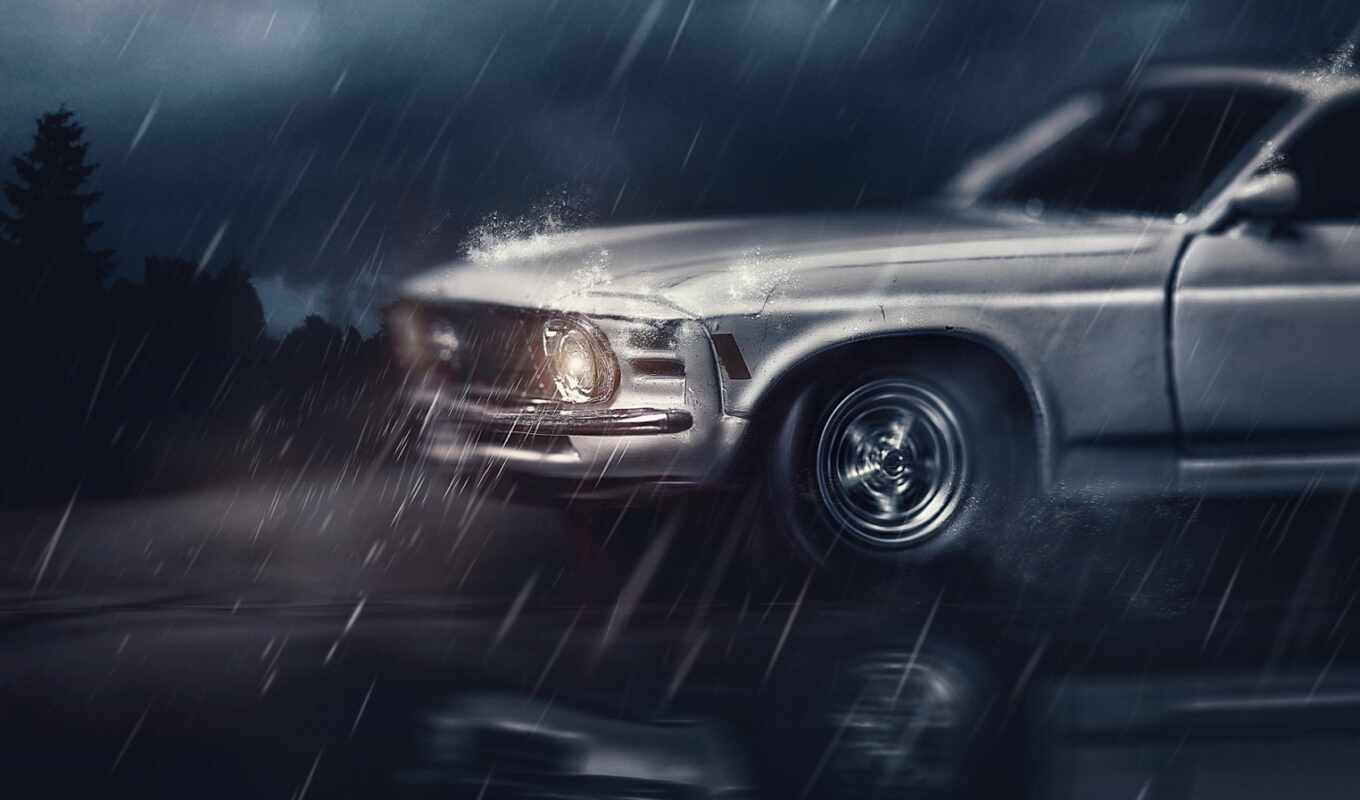 дождь, car, life