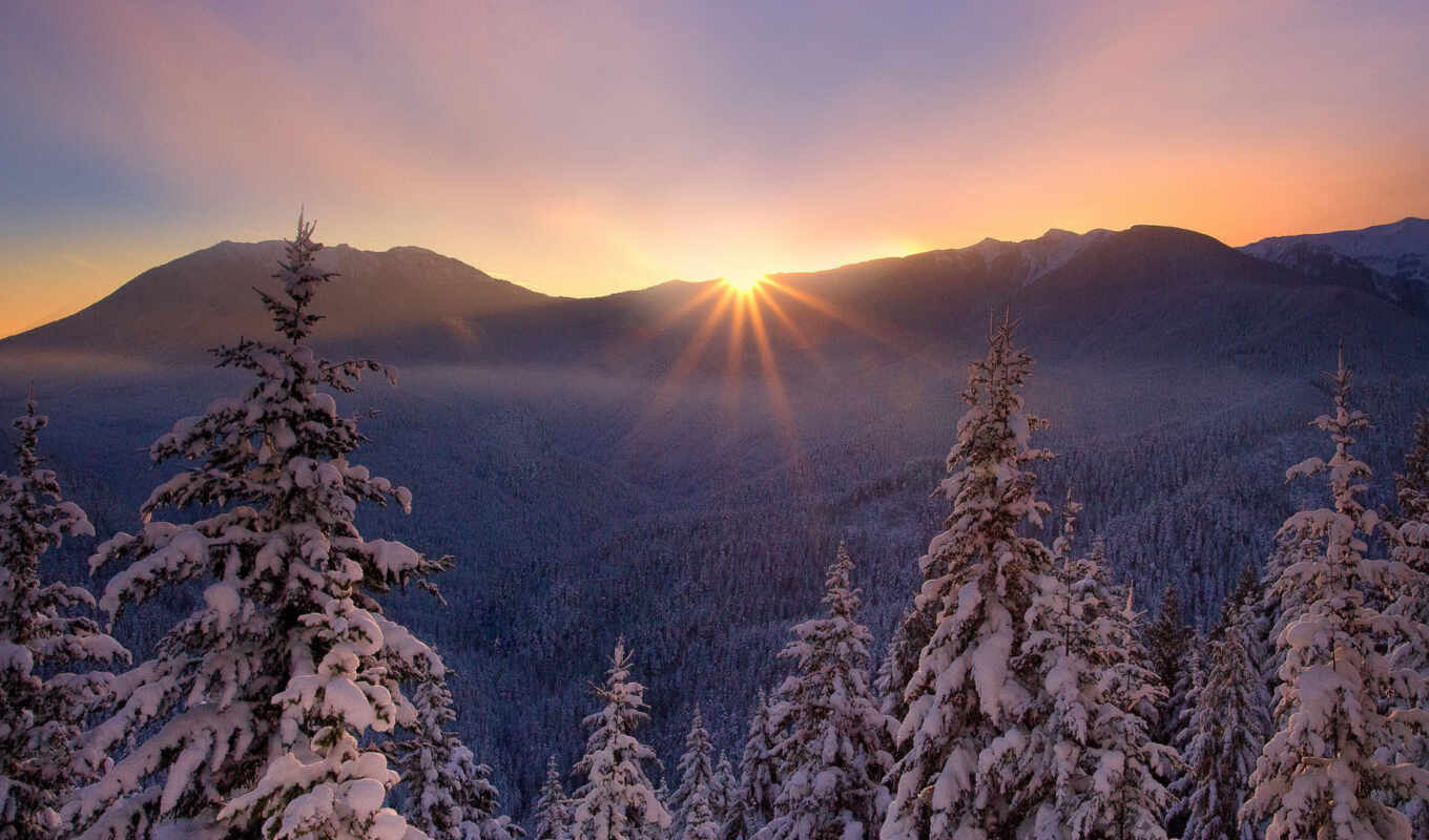 nature, sunset, sunrise, winter, яndex, card, beautiful, mountains, collections, universal, collections