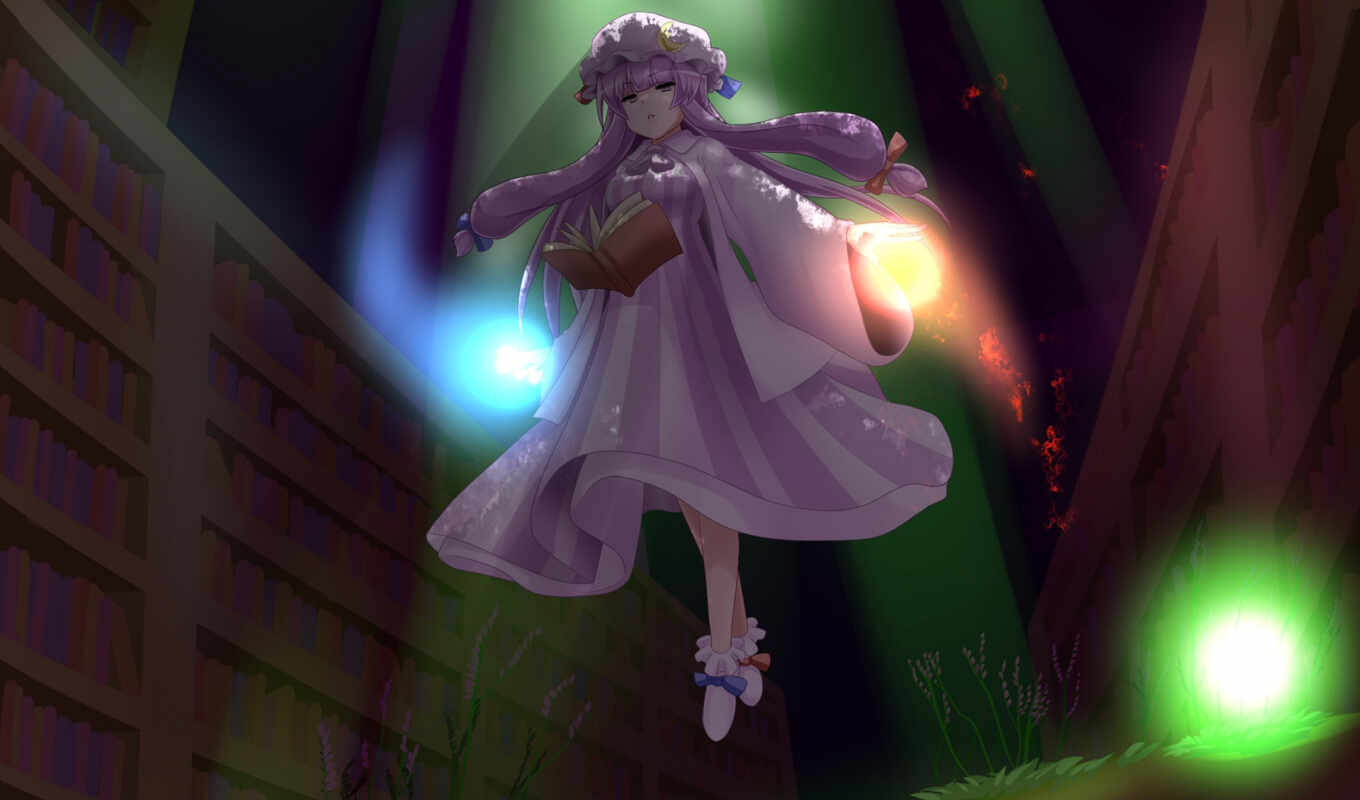 art, anime, touhou, hair, continuation, knowledge, draft, the magician, comments, patchouli
