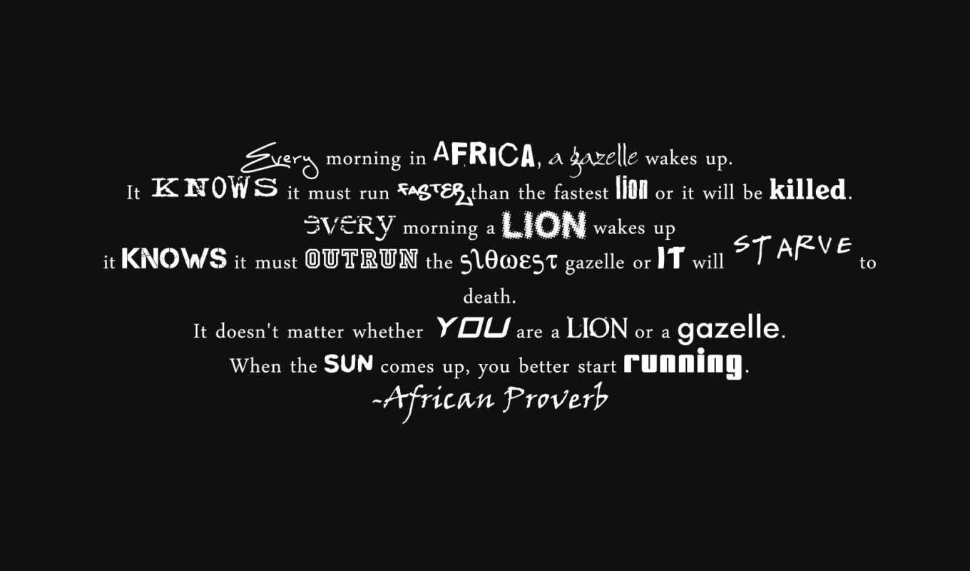 facebook, lion, funny, running, duvar, run, african, morning, prerb, африканская, притча, газель