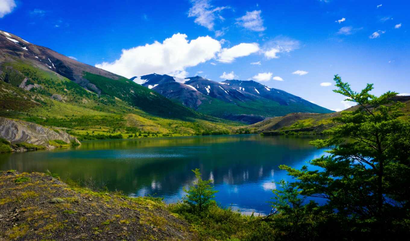 озеро, природа, пейзажи -, landscape, аргентина, chile, patagonia, панорама, горы, аргентина