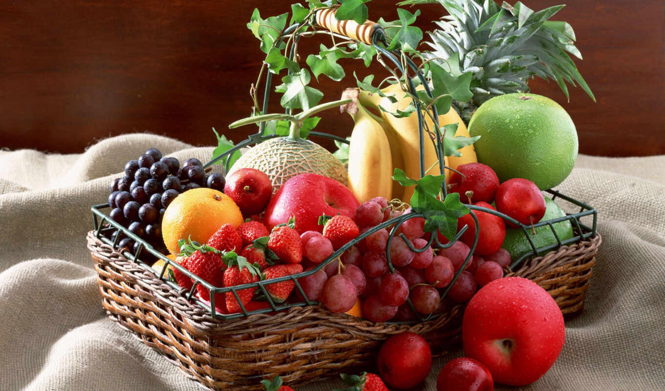картинка, увеличить, плод, красивый, корзина, растительный, сладкое, ягода, toffi