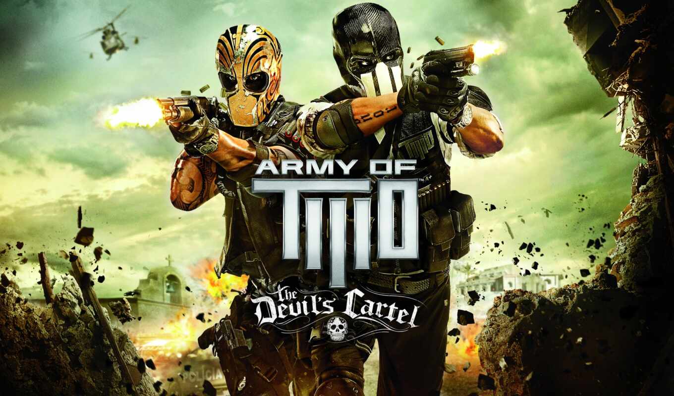 game, the devil, army, two, xbox, card