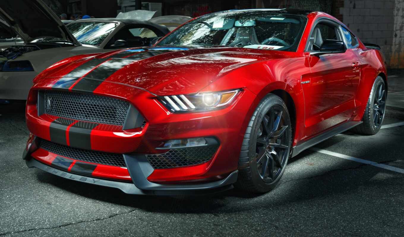 red, car, ford, mustang, fond, shelby, sports