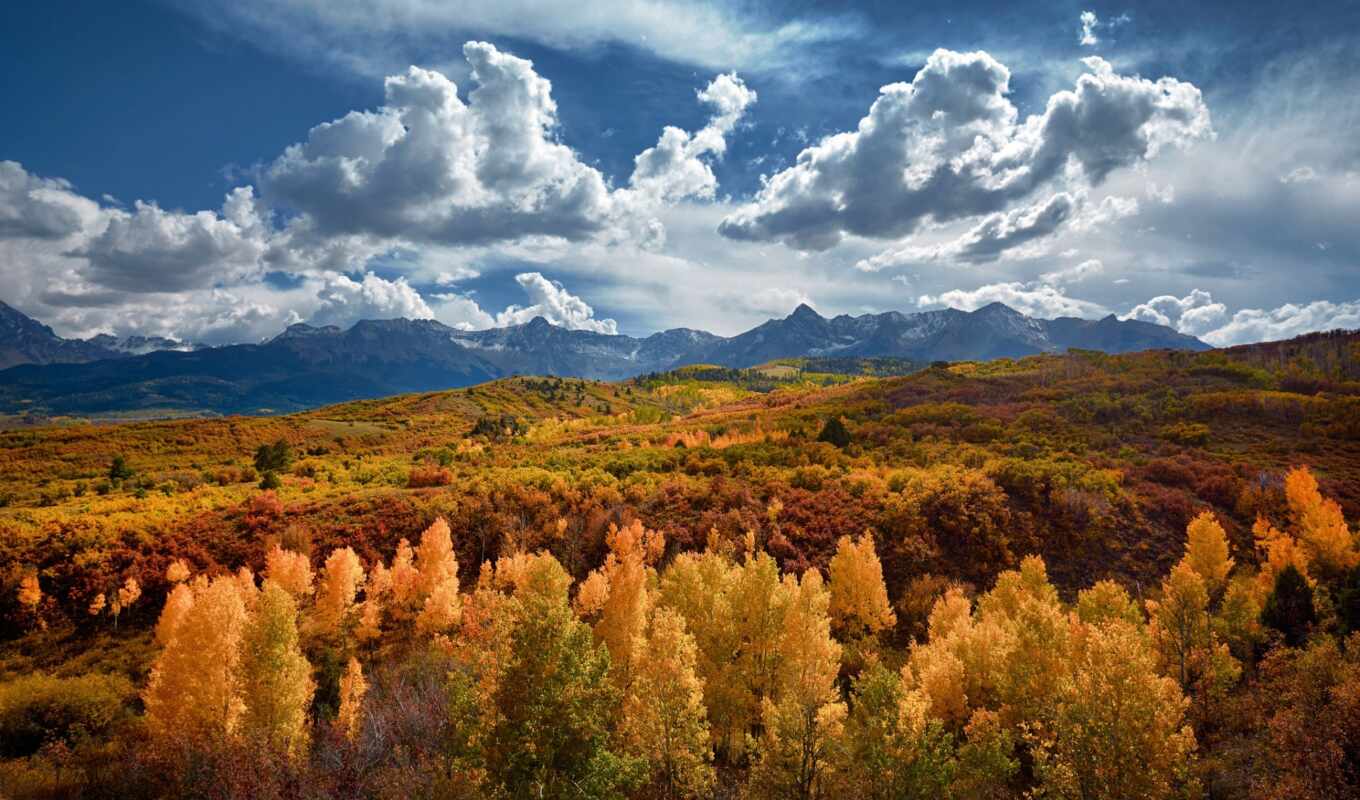 гора, осень, colorado, oir