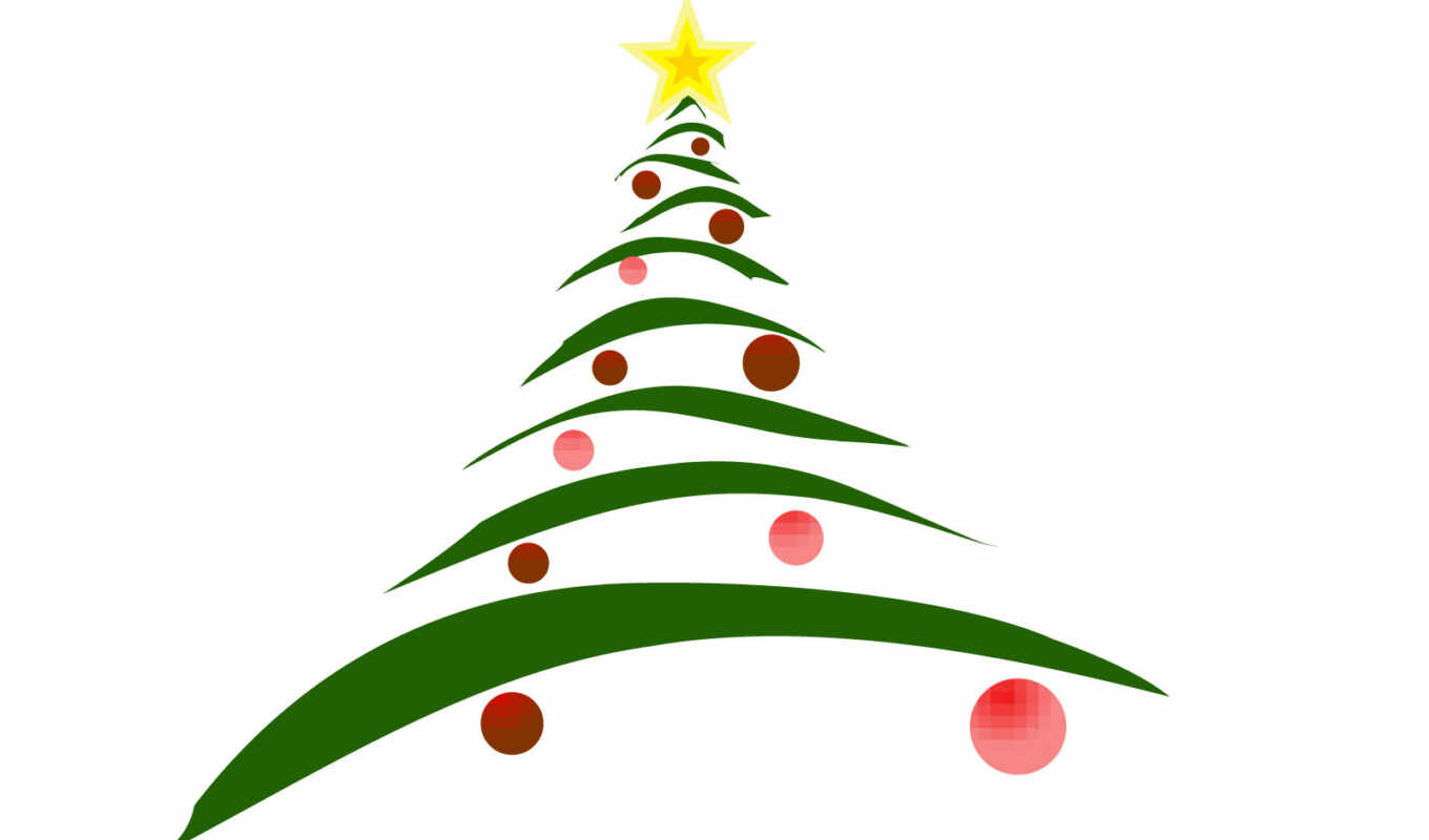 linux, drawing, christmas, christmas trees, new year
