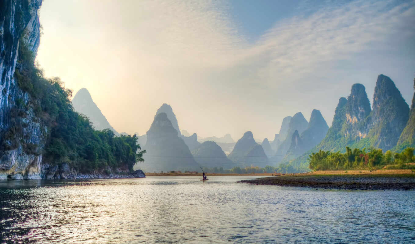 nature, nature, china, county, the river, yangshuo, valley