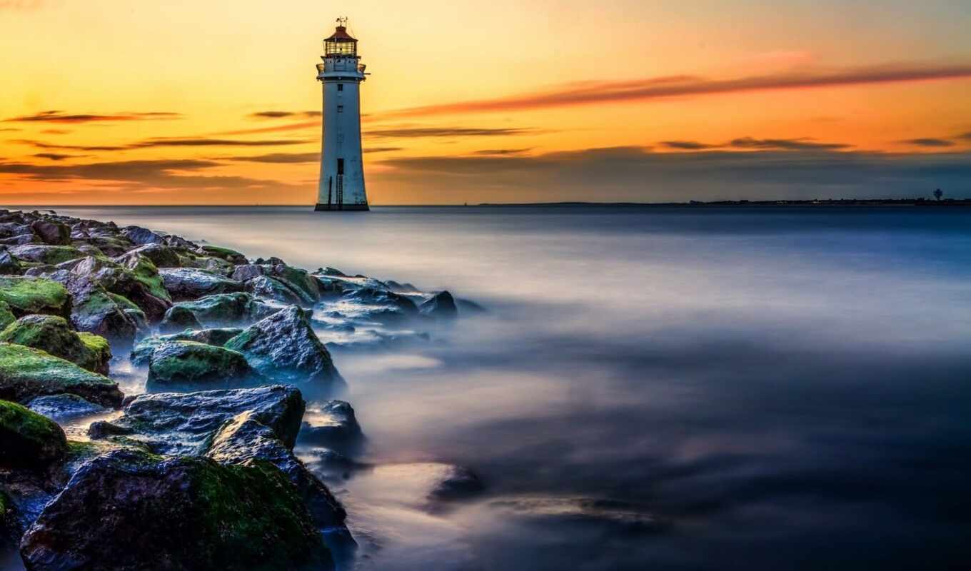 landscape, lighthouse