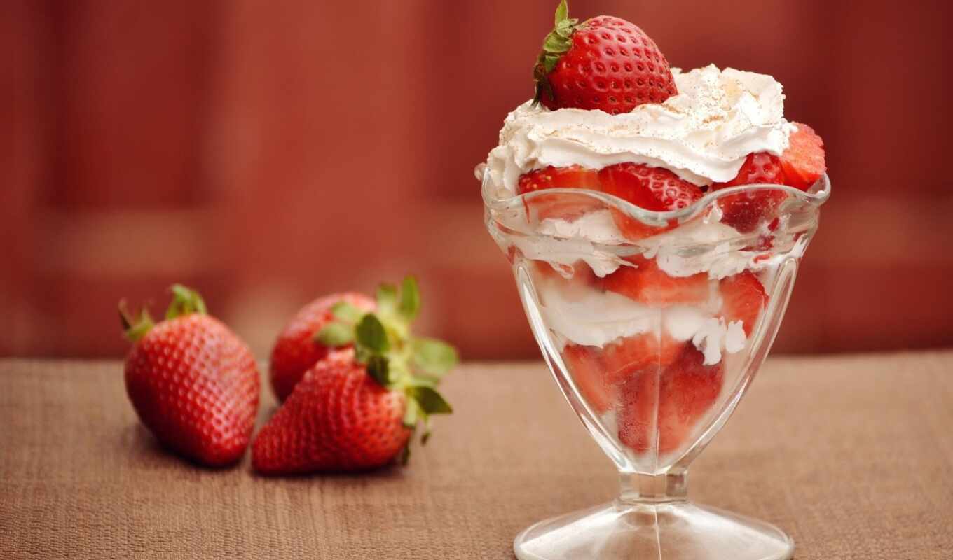 ice cream, strawberry, the whip, recipe