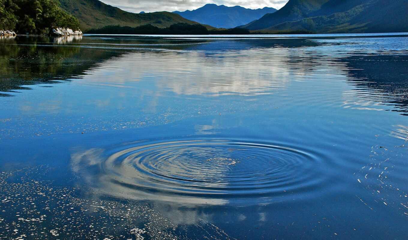 озеро, circle, water