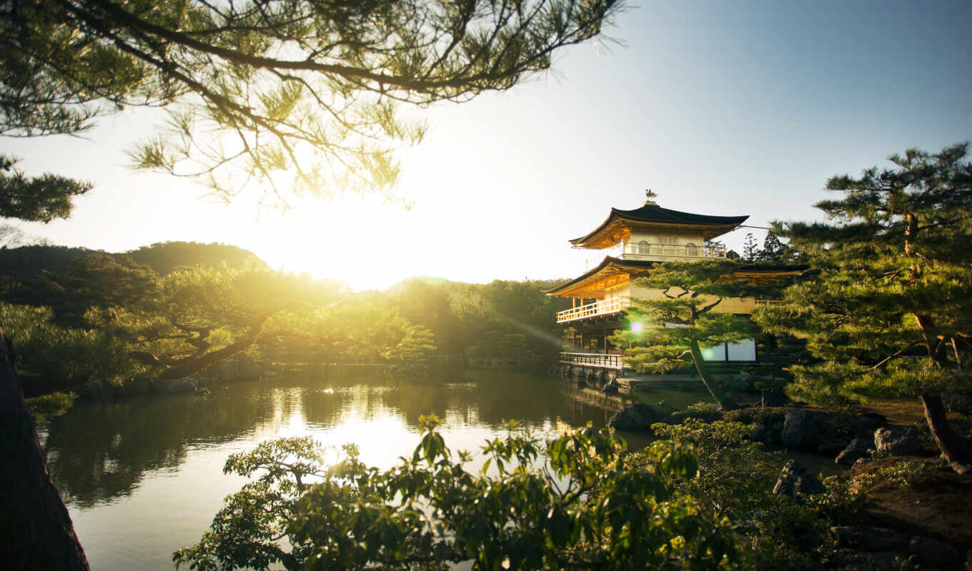 temple, japanese, beautiful, parkii