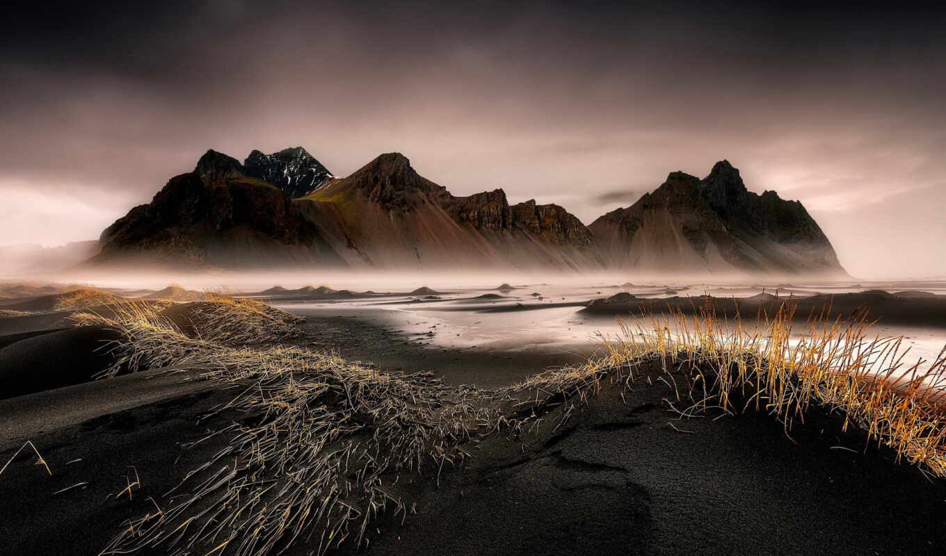 black, пляж, песок, iceland, песок, чёрный, исландия, мыс, reynisfjara, уксне, стоксны