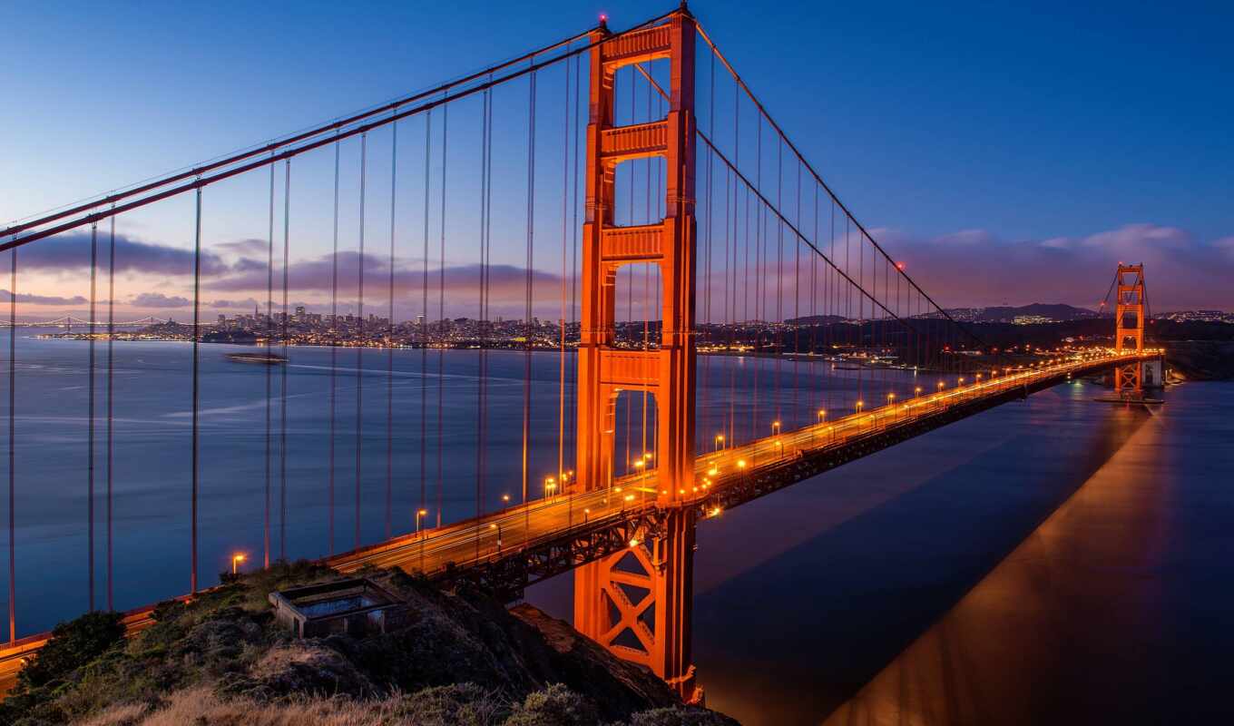 мост, francisco, сша, gate, national, sana, kalifornii