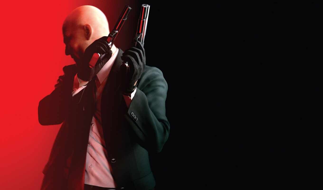 black, game, background, red, gallery, assassin, gin, agent, hitman, absolution, rare