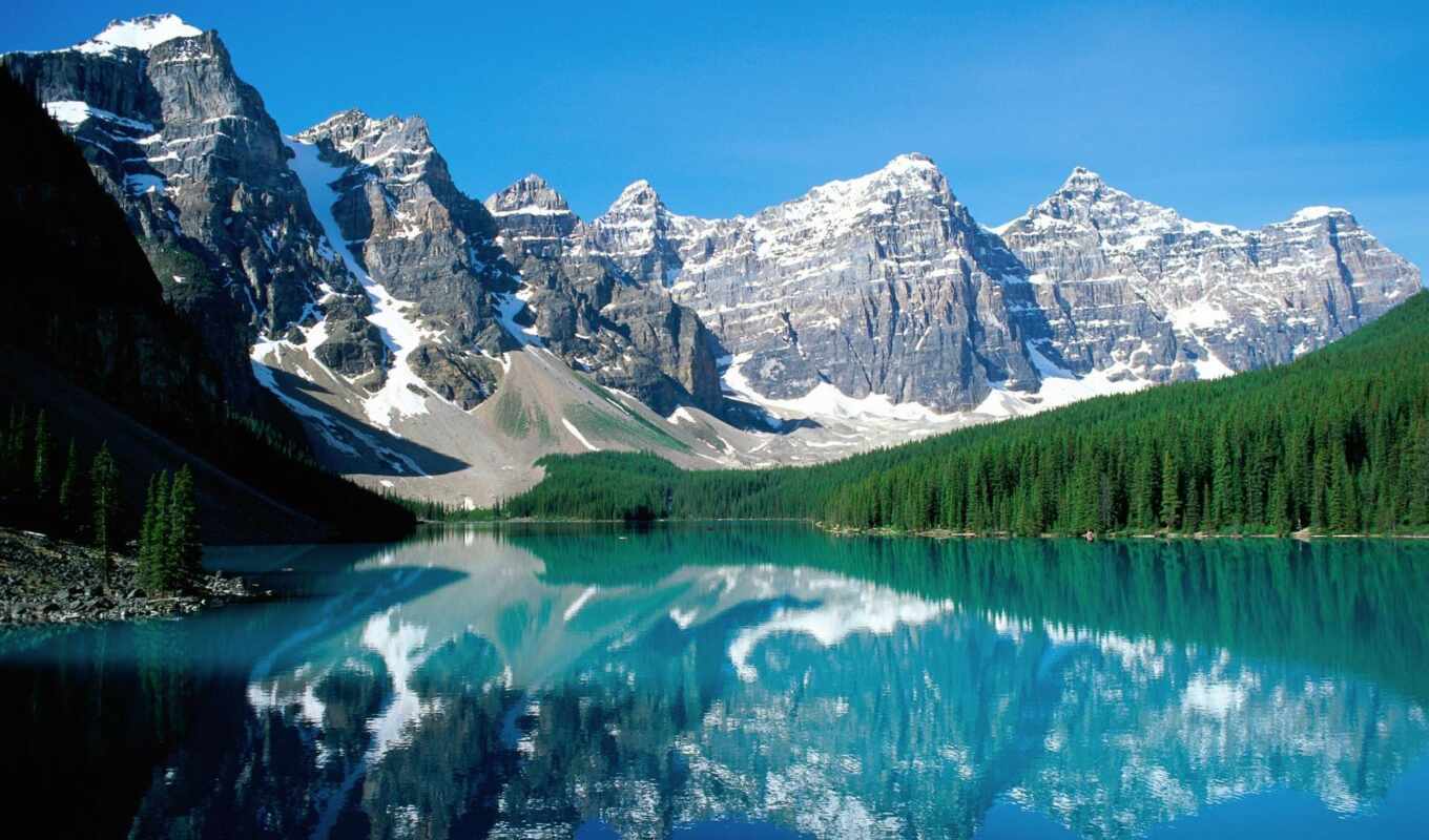 mountains, lake, the most, Bridge, interesting, canada, park, is located, coordinates, tourism
