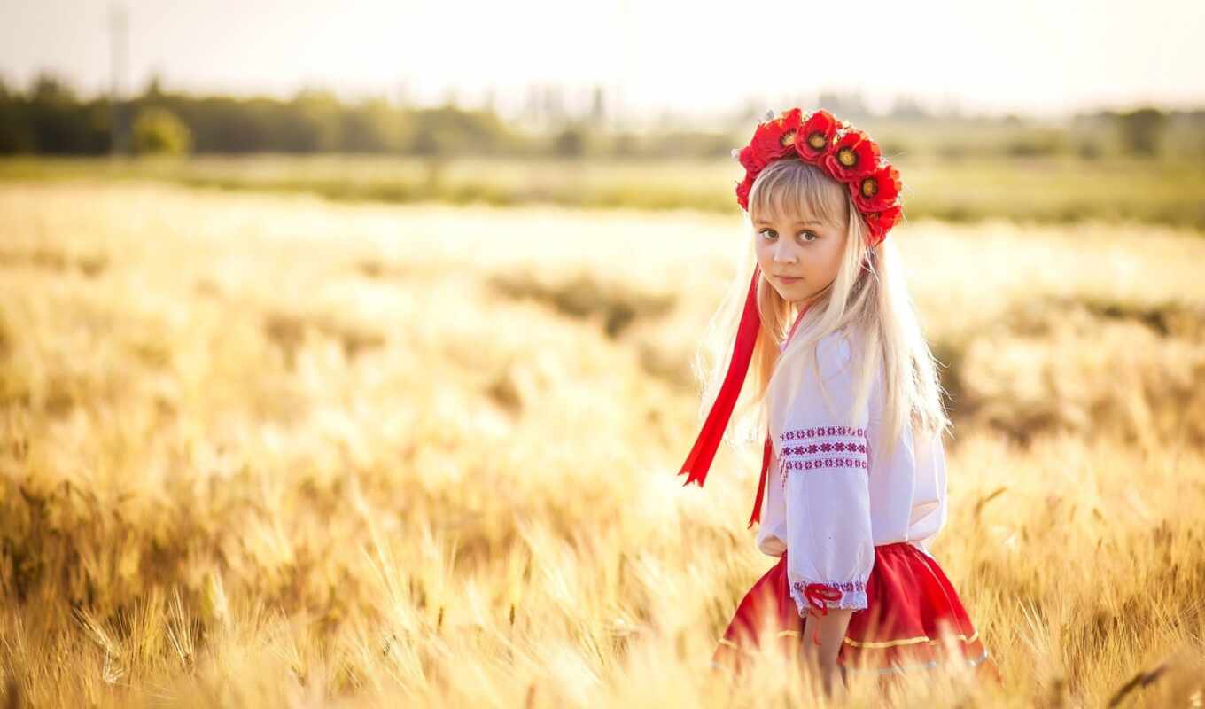 фото, девушка, поле, name, ukraine, венок, пшеница