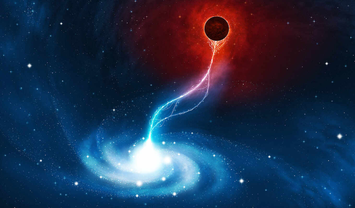 black, black, space, star, hole