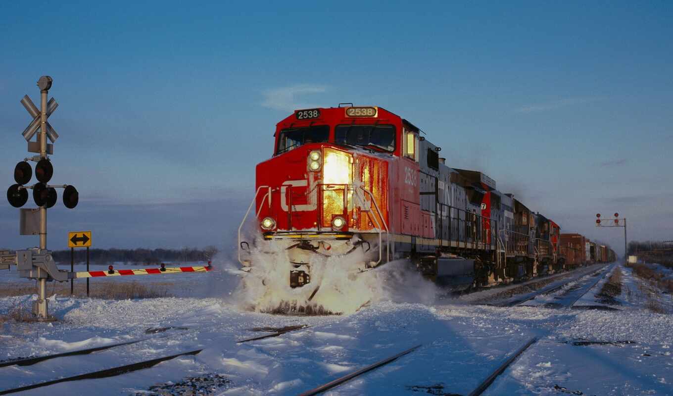 сделать, снег, поезд, грузовой, again